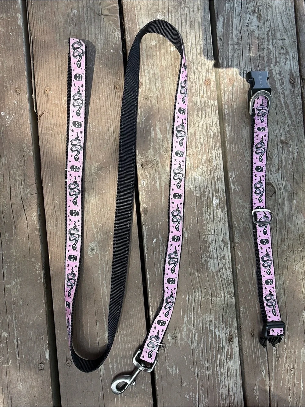 Matching Dog Collar + Leash — Handmade in CO